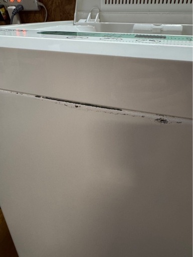 H2206 YAMADA ヤマダ電機　縦型洗濯機　4.5kg 2019年　　正面剥がれあり