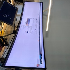 JAPANNEXT 49インチ モニター DWQHD 5120x1440解像度 VA ディスプレイ (HDMI/DisplayPort/スピーカー内蔵/ブルーライトカット) JN-VC490DWQHDRの画像