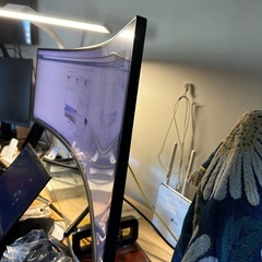 JAPANNEXT 49インチ モニター DWQHD 5120x1440解像度 VA ディスプレイ (HDMI/DisplayPort/スピーカー内蔵/ブルーライトカット) JN-VC490DWQHDRの画像