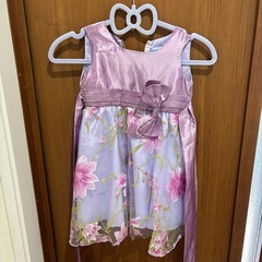 花柄ドレスパープルの画像