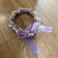花柄ドレスパープルの画像