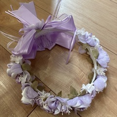 花柄ドレスパープルの画像