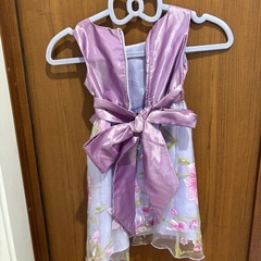 花柄ドレスパープルの画像