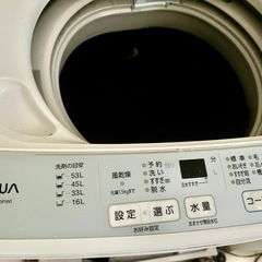 全自動洗濯機 アクア AQW-S60F(W)の画像