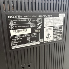sony テレビ　KDL-32F1の画像