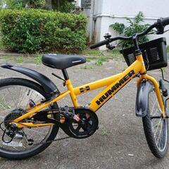 8/30まで掲載　子供自転車　子供用自転車　キッズ　20インチ　6段ギア　HUMMER　ハマー　イエロー　CTB206F-TZの画像