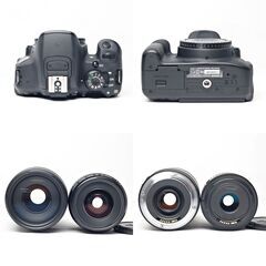 【全国送料無料】 Canon EOS Kiss X7i✨ カメラバッグ付き✨超望遠 ダブルレンズセット スマホ転送OK ズームセット✨ 届いたらすぐに使えます✨ キヤノン キャノンの画像