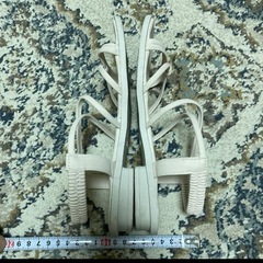サンダル パンプス ビーチサンダル ホワイト サンダル 22.5cm 23cmの画像