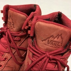 VANS ハイカット スニーカー バッシュ レッド 27cmの画像