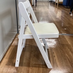 折)イス(白)【町田市再生家具】0825の画像