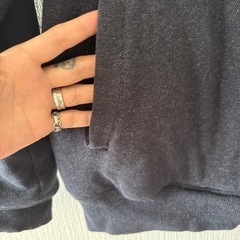 中フリース暖かいフルジップトレーナーの画像