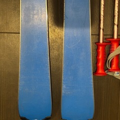 キッズスキー 板 120cm  ブーツ 23.0cm  ストック90cm の画像