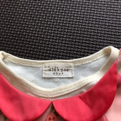 kid's zoo 花柄ロンパース 70サイズの画像