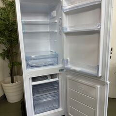 【未使用品】2025年製 冷蔵庫 [山善] 173L 右開き YFR-D170(W) 幅50cm ホワイト 一人暮らし 2ドア 省エネ 静音 耐熱天板　管理YN237AFの画像