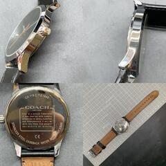 J353不動　COACH【コーチ】CA.118.2.112.1640　バクスター　SS（ステンレススチール）×革ベルト(ネイビー系)　電池式(クオーツ)　腕時計　ウォッチ　メンズ　シンプル　ビジネス　ファッション　ブランド【の画像