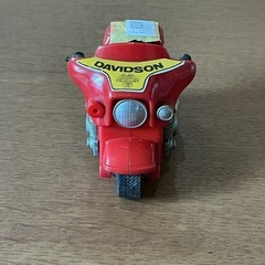 昭和レトロ・当時物🍀 ハーレーダビットソン ミニカー🚗 DAVIDSON おもちゃ かっこいい ダイキャストモデルカー バイク型🛵 玩具 オモチャ 赤の画像