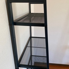 IKEA イケア　LERBERG レールベリ シェルフユニット, ダークグレー, 60x148 cm　の画像