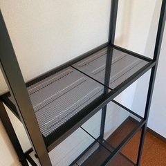 IKEA イケア　LERBERG レールベリ シェルフユニット, ダークグレー, 60x148 cm　の画像