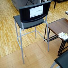 【リユースのサカイ八街店】★ジモティ割あり★カウンターチェア　ブラック　クリーニング済　YJ7535の画像