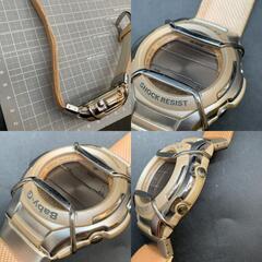 A365 不動 CASIO カシオ Baby-G ベビーG 2488 MSG-132 メタル ピンク デジタル レディス 腕時計　中古の画像