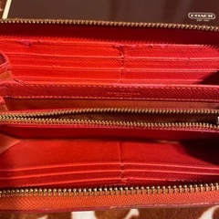 激安処分SALE❣️COACH長財布 オレンジ レザーの画像
