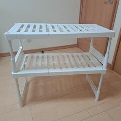 重ねても使用できる押し入れ収納棚　２個セットの画像