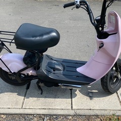 かわいいSUZUKIチョイノリ‼️セル付きモデル‼️バッテリー新品‼️貴重な社外マフラー付きの画像