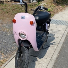 かわいいSUZUKIチョイノリ‼️セル付きモデル‼️バッテリー新品‼️貴重な社外マフラー付きの画像
