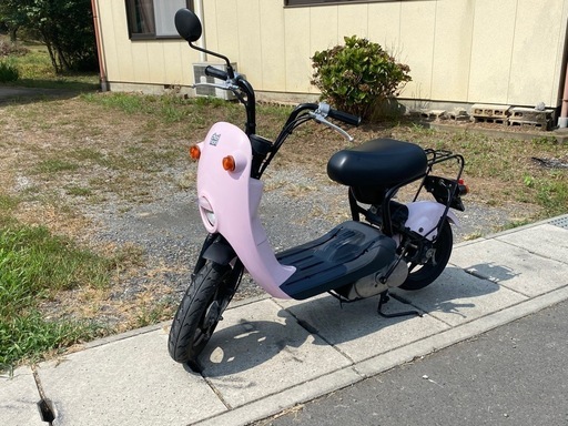 かわいいSUZUKIチョイノリ‼️セル付きモデル‼️バッテリー新品‼️貴重な社外マフラー付き