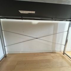 ニトリ デスク 幅120cm 作業机 ワークデスク ブラックの画像