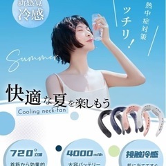 新品　首掛け扇風機の画像