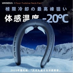 新品　首掛け扇風機の画像