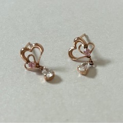 4°C♡ハートピアスの画像