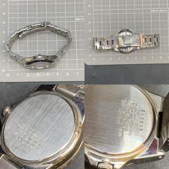 X290不動　セイコー SEIKO ルキア LK クォーツ 3針 デイト 純正ベルト 7N82-0620 女性用 レディース　中古 腕時計 レディースウォッチ　パープル系の画像