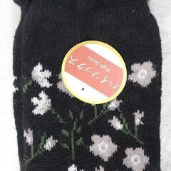 ☆アンゴラ入り ハイソックス ２足組 22-24cm【未使用】の画像