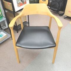 ダイニングチェア 無垢材 北欧 モダン ナチュラル×ブラック イス 椅子 西岡店の画像