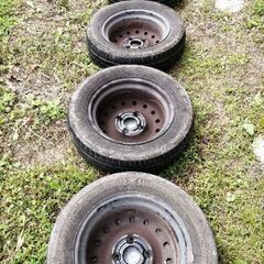 ＊現在取引中＊　ジャンク品　タイヤホイールセット　ホンダ　ゼスト　155/65/13の画像