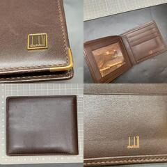 I360　dunhill(ダンヒル)レザー 2つ折り 札入れ 財布 ブラウン 茶色 メンズ レディース 中古 used ブランド dunhill  いいね！の画像