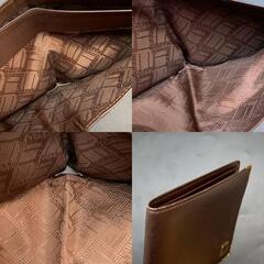 I360　dunhill(ダンヒル)レザー 2つ折り 札入れ 財布 ブラウン 茶色 メンズ レディース 中古 used ブランド dunhill  いいね！の画像