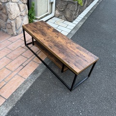 テレビ台　木目の画像