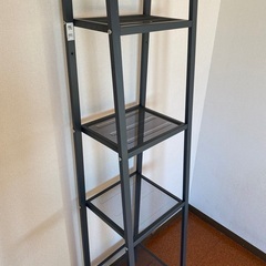 IKEA イケア　LERBERG レールベリ シェルフユニット, ダークグレー, 35x148 cmの画像