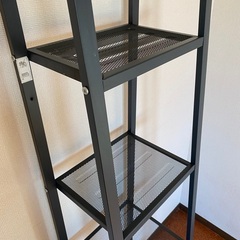 IKEA イケア　LERBERG レールベリ シェルフユニット, ダークグレー, 35x148 cmの画像