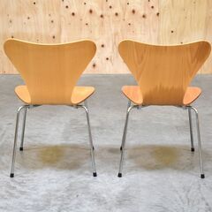 ≪yt2013ジ≫ [2脚セット] フリッツハンセン セブンチェア ② ナチュラルビーチ アルネ・ヤコブセン/FRITZ HANSEN/デザイナーズ家具/中古家具/宮城県仙台市 70814-12の画像