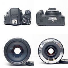 【全国送料無料】 Canon EOS Kiss X7i✨ カメラバッグ付き✨  超望遠レンズセット スマホ転送OK ズームセット✨ 届いたらすぐに使えます✨ キヤノン キャノンの画像