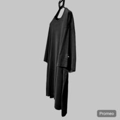 ★美品★Y-3 ワイスリー BOXY TEE ロゴ 半袖Tシャツ XL 黒の画像