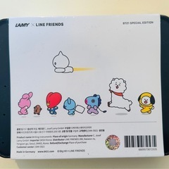【BT21】公式 商品 LAMY X BT21 万年筆 EDITION SET1- TATA、CHIMMY、KOYA、SHOOKY　防弾少年団　韓国　コラボの画像