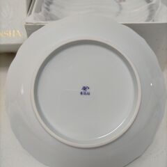 香蘭社 プレート皿 5枚セット 宮内庁御用達  磁器 食器 未使用 テーブルウェア 日本製 和食器 洋食器　250825-4Tの画像
