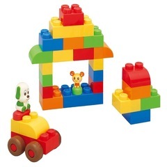 ワンワンとうーたんのおおきなブロック 38個入りの画像