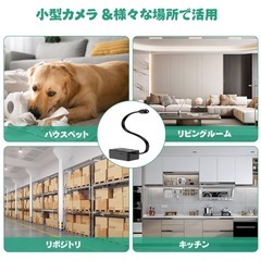 新品未使用⭐️ ペットカメラ 小型カメラ 防犯カメラ WIFI機能付き 1080P画質 広角 スマホ連動 256GBカード対応 長時間録画 動体検知/録音録画/遠隔監視 屋内/屋外スパイカメラ 小型監視カメラ iOS/Android対応 日本語取扱説明書付 の画像