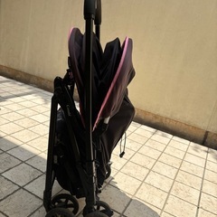 【Combi】AB型ベビーカー 両対面式 ブラック/ピンクの画像